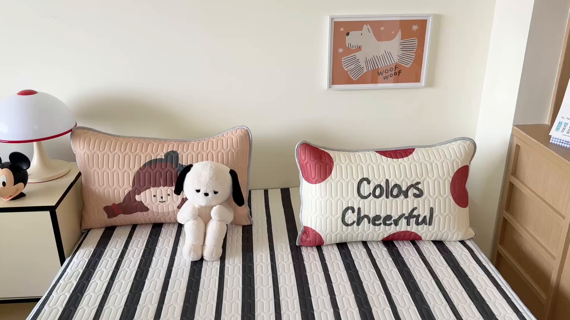 91家纺网 家纺一手货源 找家纺 顾里家纺 2026新款ins大版卡通乳胶席凉席席子 帽子女孩