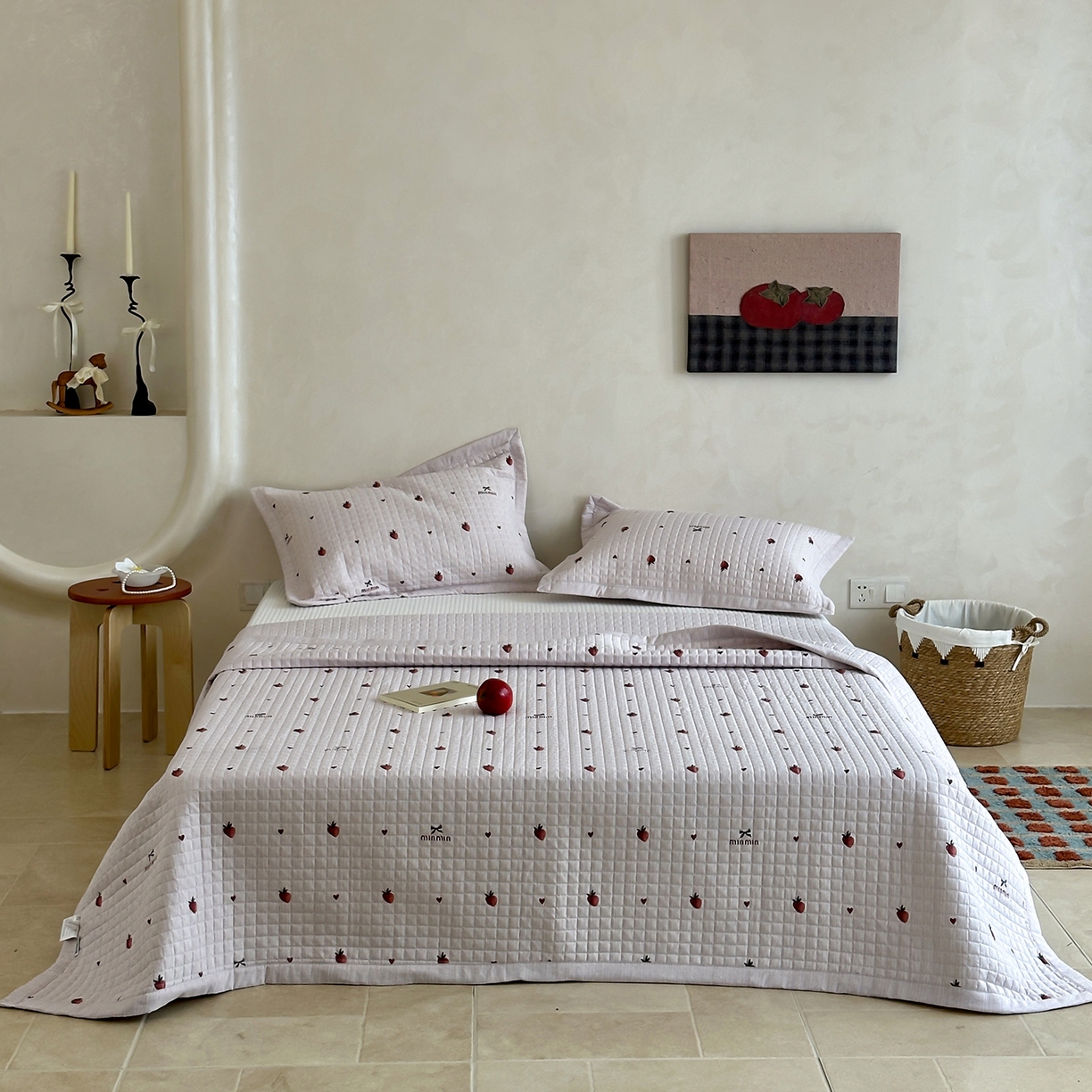 91家纺网 家纺一手货源 找家纺 （总）床盖工厂店 2026新款提花色织麻床盖三件套