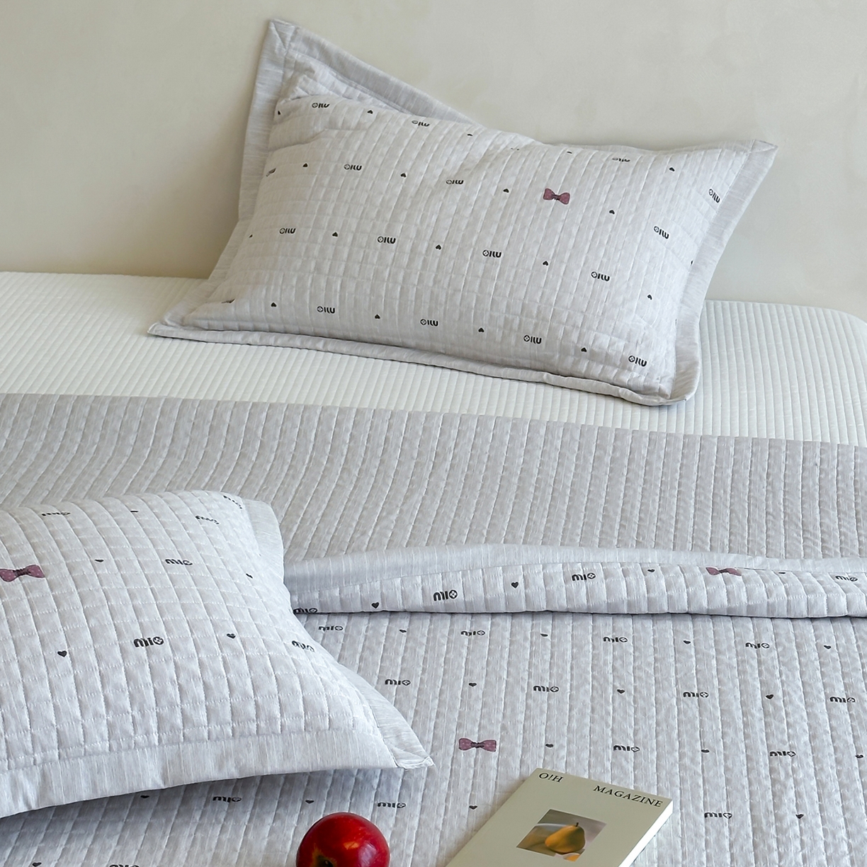 91家纺网 家纺一手货源 找家纺 床盖工厂店 2026新款提花色织麻床盖三件套 敏敏