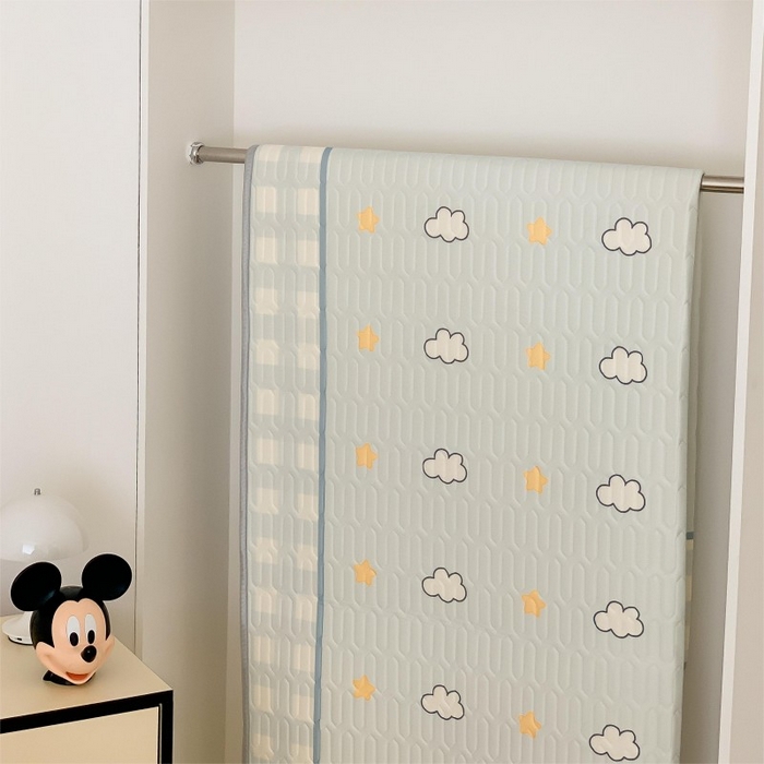 91家纺网 家纺一手货源 找家纺 顾里家纺 2026新款ins大版卡通乳胶席凉席席子 云朵小狗