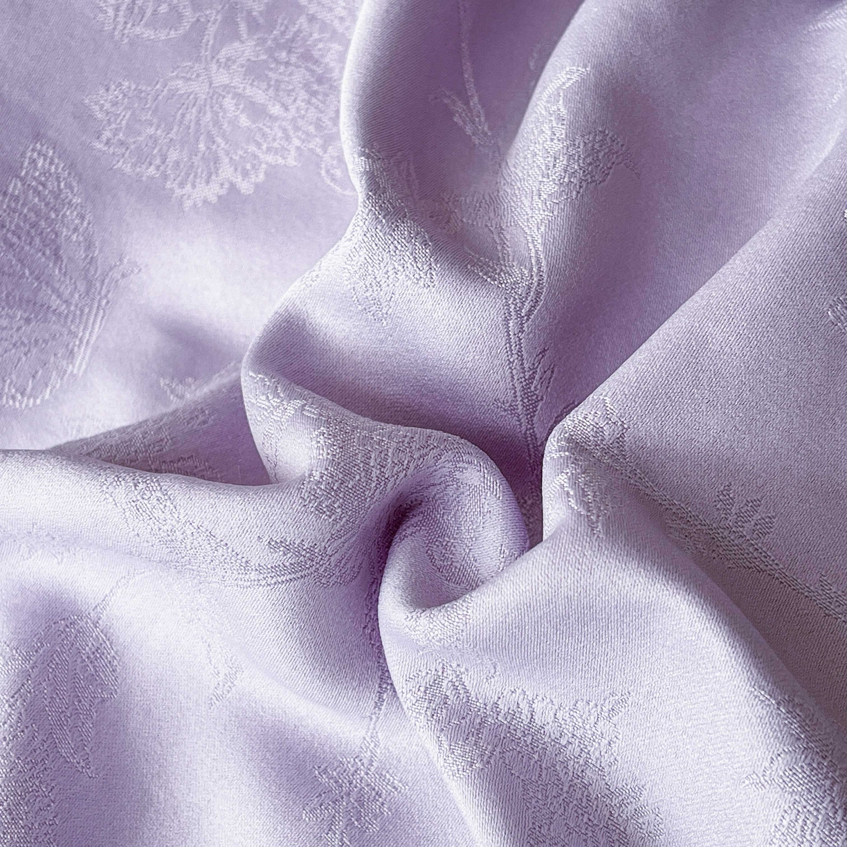 91家纺网 家纺一手货源 找家纺 大麦乐田 2026春夏新款贡缎提花纯色双拼四件套 爱草 初恋紫