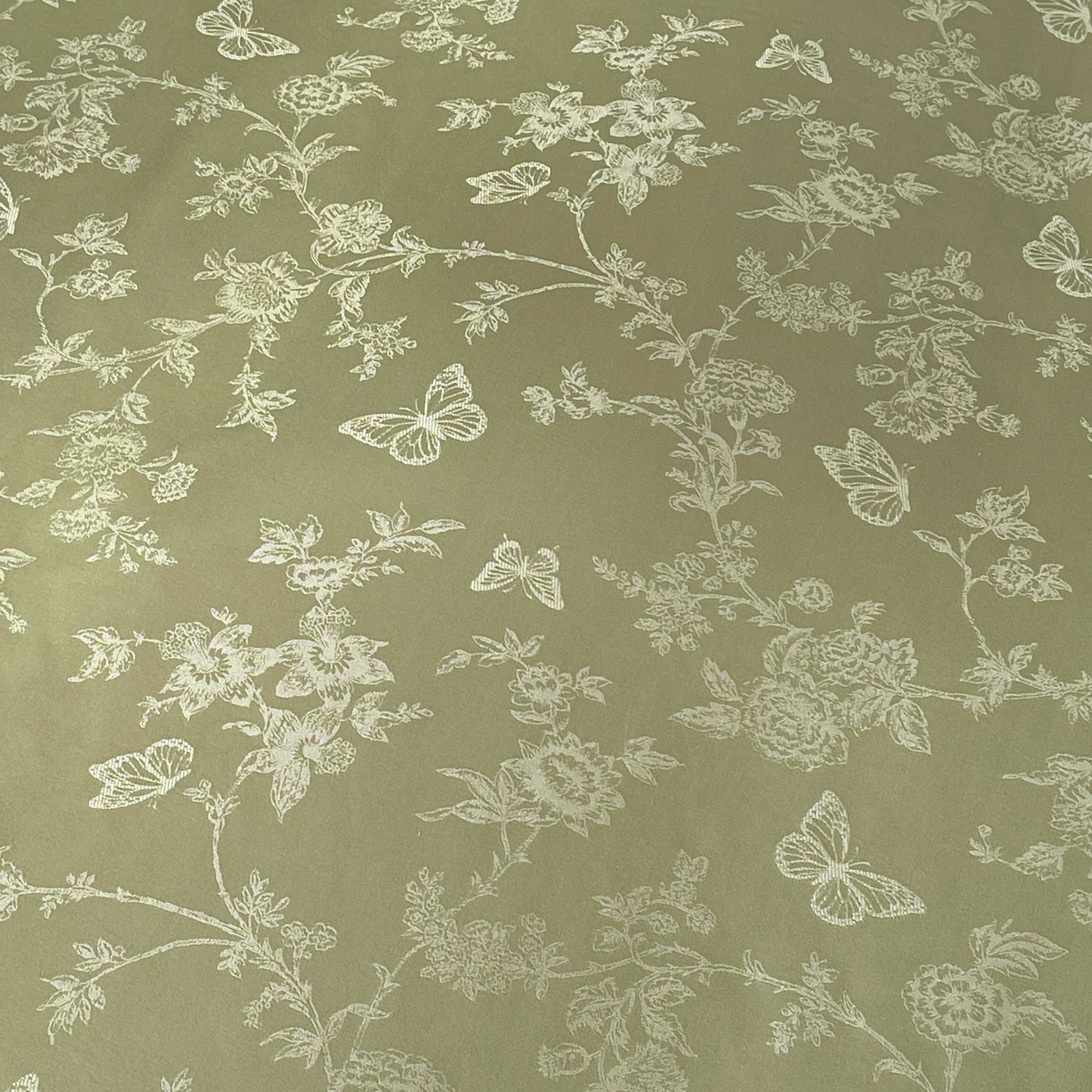 91家纺网 家纺一手货源 找家纺 大麦乐田 2026春夏新款贡缎提花纯色双拼四件套 爱草 抹茶绿