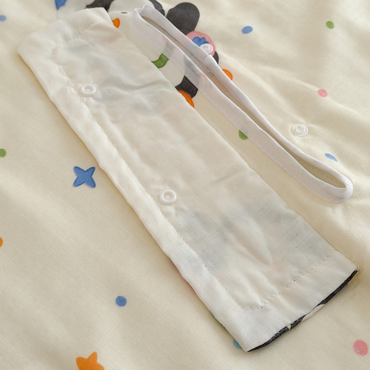 91家纺网 家纺一手货源 找家纺 （总）嗨生活 2026新款全棉纱布护肚防踢睡袋多功能盖毯宝宝夏被