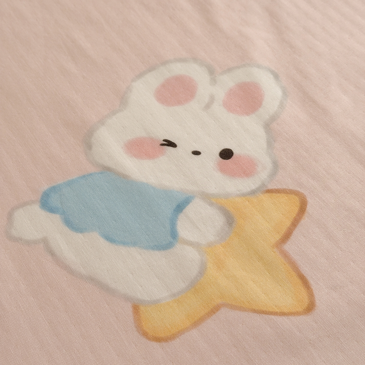 91家纺网 家纺一手货源 找家纺 嗨生活 2026新款全棉纱布护肚防踢睡袋多功能盖毯宝宝夏被 儿童夏被 儿童防踢被 彩虹兔兔