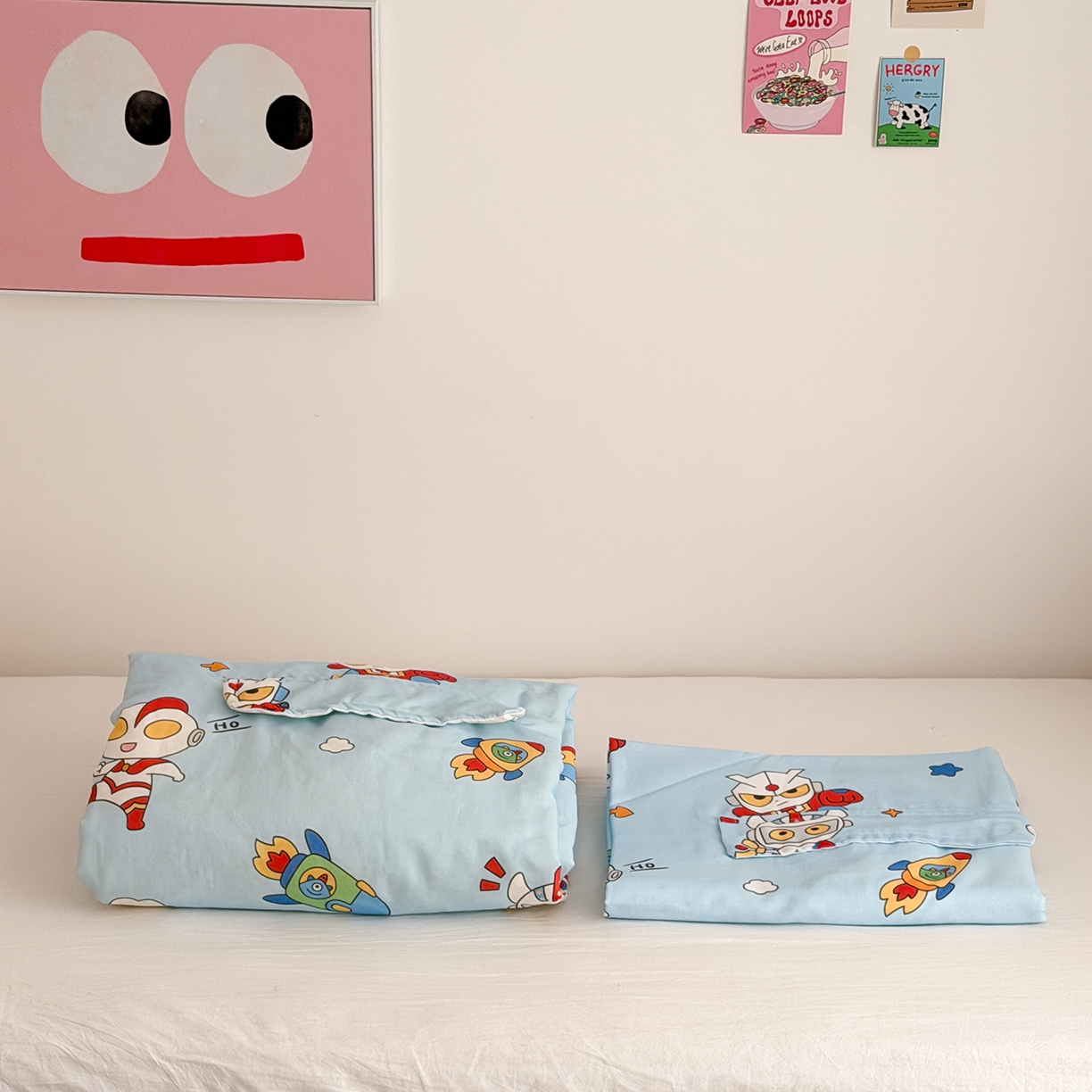 91家纺网 家纺一手货源 找家纺 嗨生活 2026新款全棉纱布护肚防踢睡袋多功能盖毯宝宝夏被 儿童夏被 儿童防踢被 宇宙超人