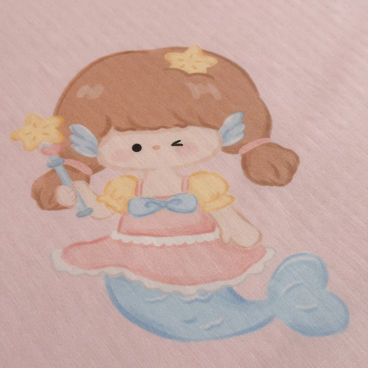 91家纺网 家纺一手货源 找家纺 嗨生活 2026新款全棉纱布护肚防踢睡袋多功能盖毯宝宝夏被 儿童夏被 儿童防踢被 人鱼公主