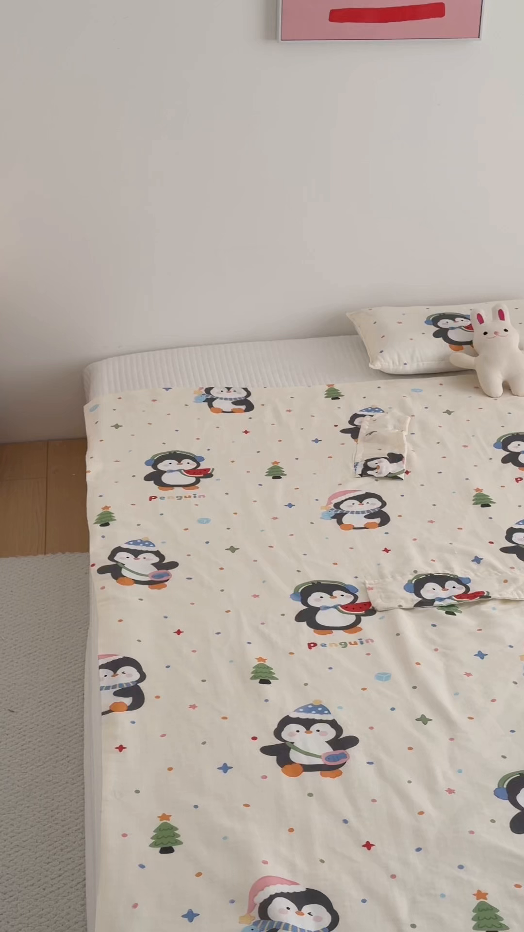 91家纺网 家纺一手货源 找家纺 嗨生活 2026新款全棉纱布护肚防踢睡袋多功能盖毯宝宝夏被 儿童夏被 儿童防踢被 波点企鹅