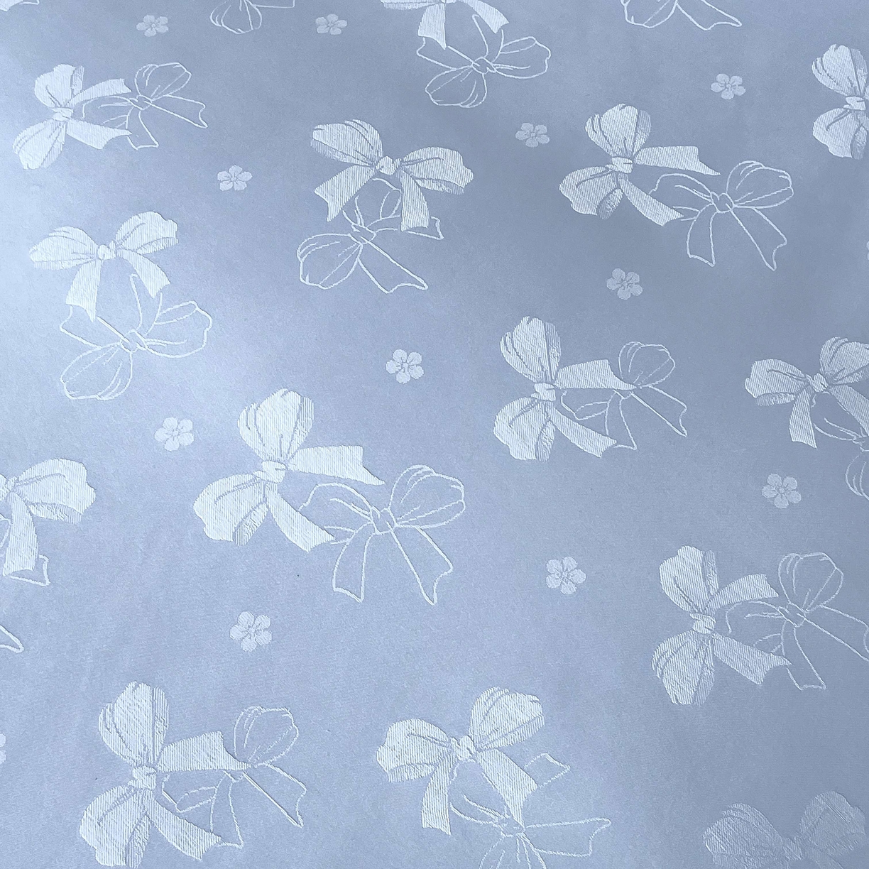 91家纺网 家纺一手货源 找家纺 大麦乐田 2026春夏新款贡缎提花纯色双拼四件套   领结 山水蓝