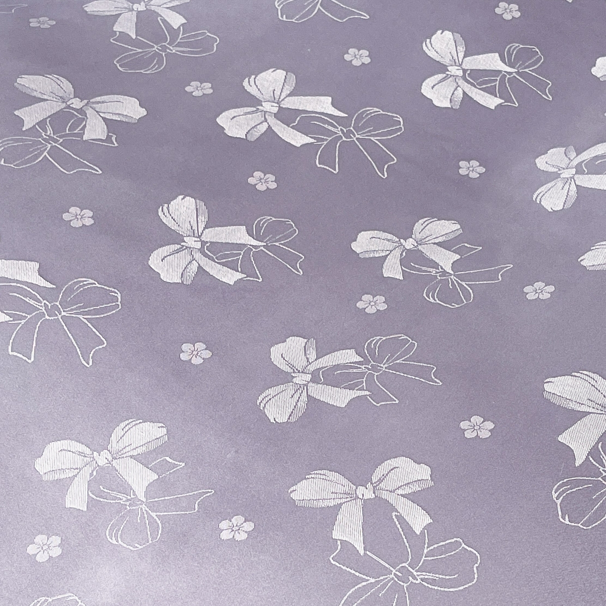 91家纺网 家纺一手货源 找家纺 大麦乐田 2026春夏新款贡缎提花纯色双拼四件套  领结 初恋紫