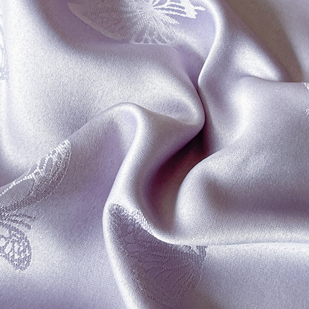 91家纺网 家纺一手货源 找家纺 大麦乐田 2026春夏新款贡缎提花花边双拼四件套 蝴蝶 初恋紫