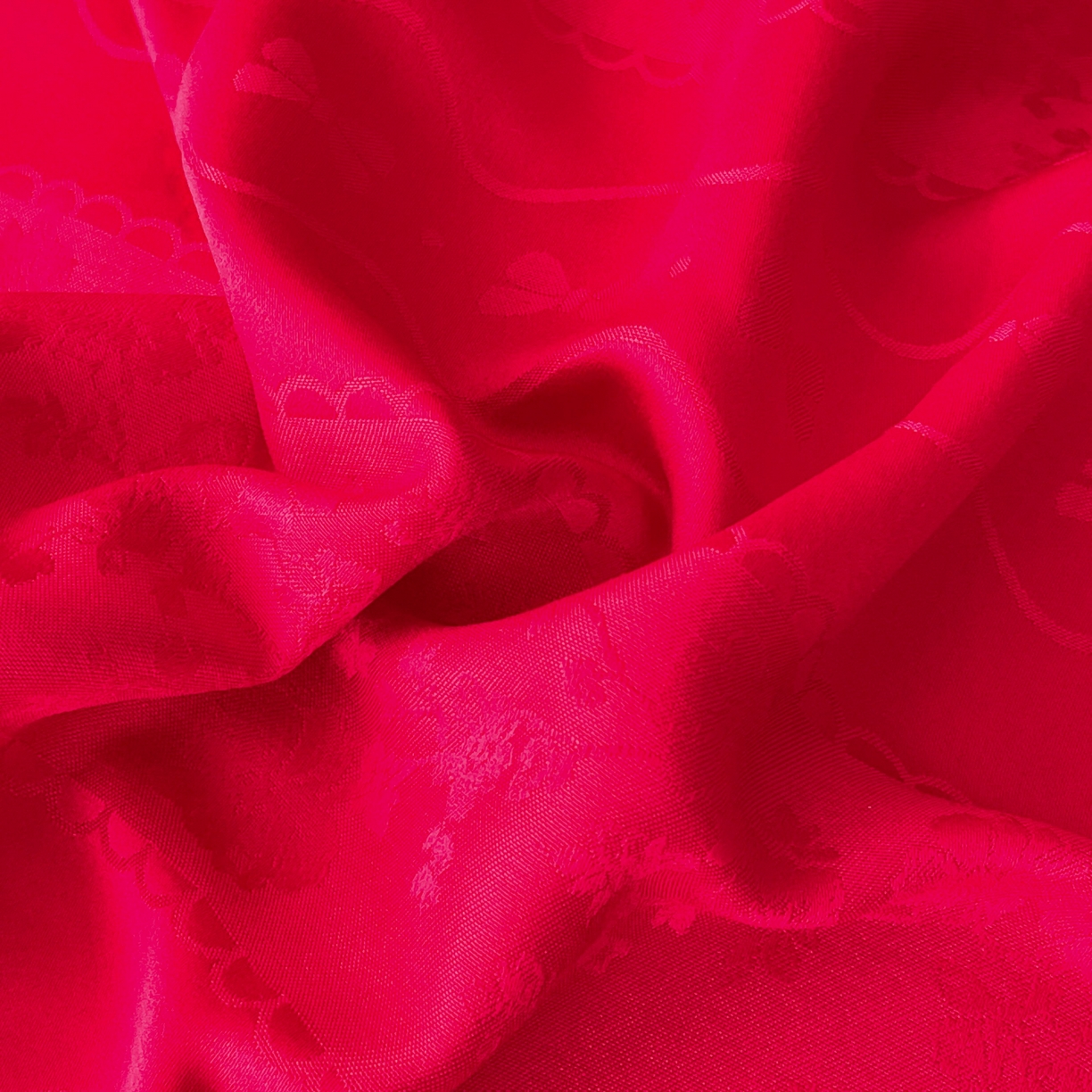 91家纺网 家纺一手货源 找家纺 大麦乐田 2026春夏新款贡缎提花大红四件套 恬梦