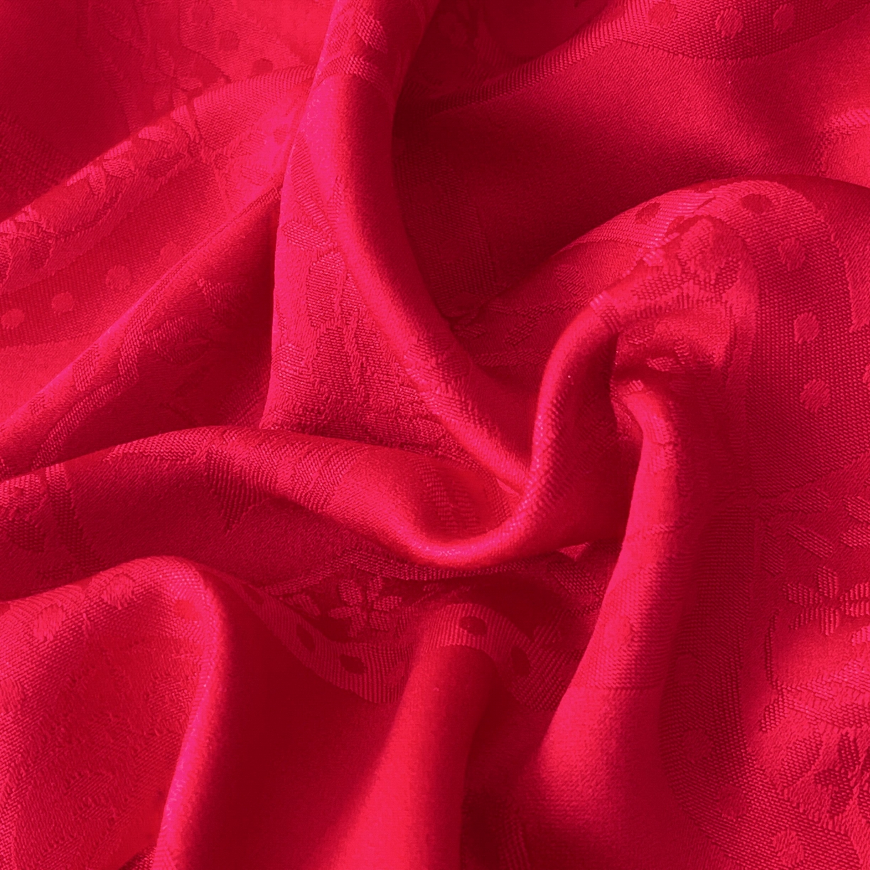 91家纺网 家纺一手货源 找家纺 大麦乐田 2026春夏新款贡缎提花大红四件套 艾利丝