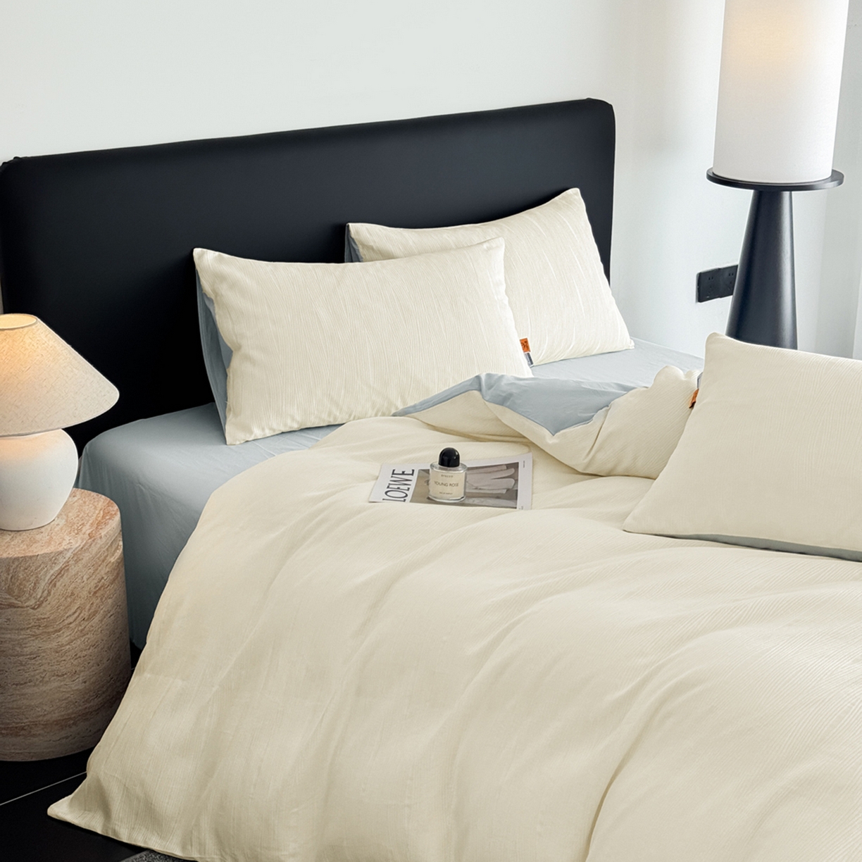 91家纺网 家纺一手货源 找家纺 （总）简宜家居（朝初家纺） 2026新款40支全棉提花四件套--彩绘系列