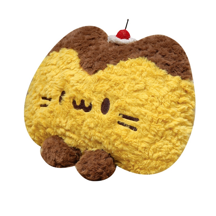 91家纺网 家纺一手货源 找家纺 仟亿莱 2026新款布丁猫刷花抱枕被 布丁猫-豆眼