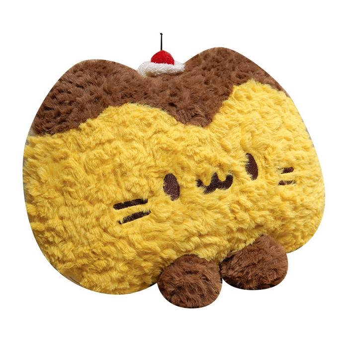 91家纺网 家纺一手货源 找家纺 仟亿莱 2026新款布丁猫刷花抱枕被 组合图仅供展示不可下单