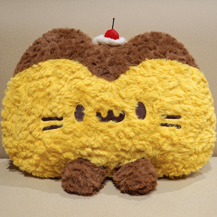 91家纺网 家纺一手货源 找家纺 仟亿莱 2026新款布丁猫刷花抱枕被 组合图仅供展示不可下单