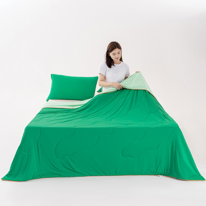 91家纺网 家纺一手货源 找家纺 （总）迪梵家纺 2026新款锦氨凉感黑科技（160克面料）凉感丝夏被冰淇淋夏凉被空调被-风格一