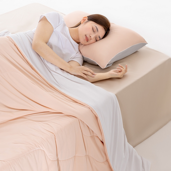 91家纺网 家纺一手货源 找家纺 迪梵家纺 2026新款锦氨凉感黑科技（160克面料）凉感丝夏被冰淇淋夏凉被空调被-风格一 桃喜玉