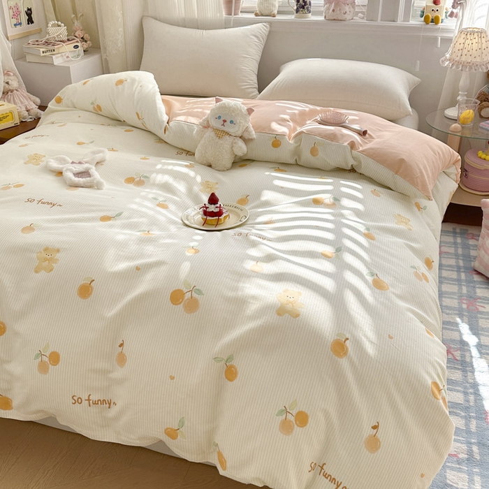 91家纺网 家纺一手货源 找家纺 绵庭家纺 2026新款12868全棉纯棉印花系列被套单件单品被套单被套-第一批 欢乐碰碰熊