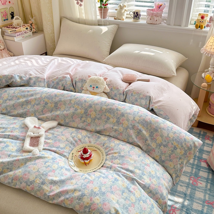 91家纺网 家纺一手货源 找家纺 绵庭家纺 2026新款12868全棉纯棉印花系列被套单件单品被套单被套-第一批 岚花绪-灰