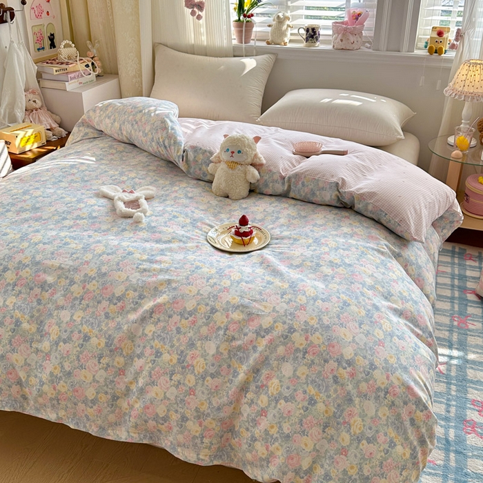 91家纺网 家纺一手货源 找家纺 绵庭家纺 2026新款12868全棉纯棉印花系列被套单件单品被套单被套-第一批 岚花绪-灰