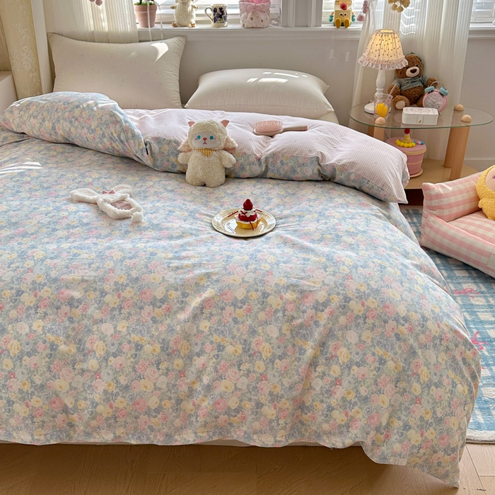 91家纺网 家纺一手货源 找家纺 绵庭家纺 2026新款12868全棉纯棉印花系列被套单件单品被套单被套-第一批 岚花绪-灰