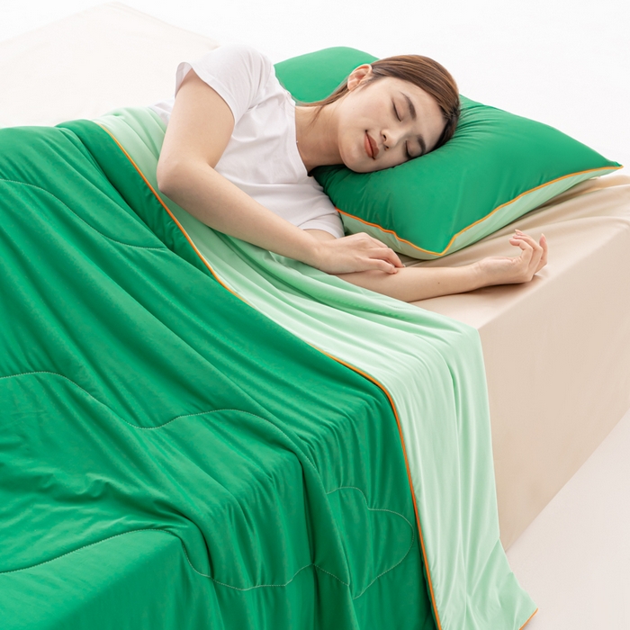 91家纺网 家纺一手货源 找家纺 （总）迪梵家纺 2026新款锦氨凉感黑科技（160克面料）凉感丝夏被冰淇淋夏凉被空调被-风格二