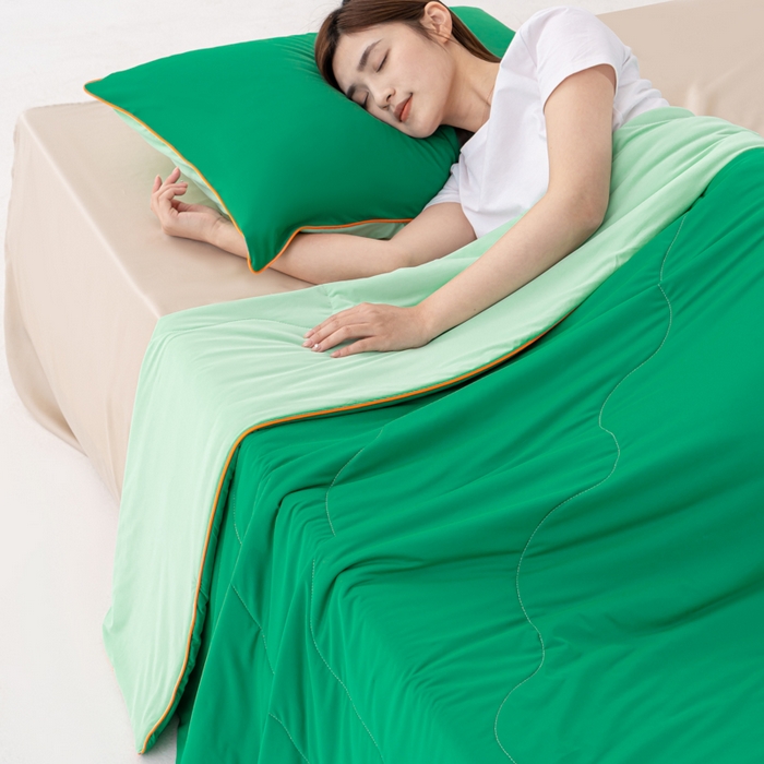 91家纺网 家纺一手货源 找家纺 （总）迪梵家纺 2026新款锦氨凉感黑科技（160克面料）凉感丝夏被冰淇淋夏凉被空调被-风格二