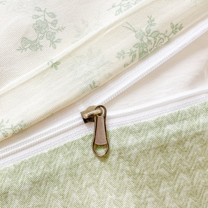 91家纺网 家纺一手货源 找家纺 绵庭家纺 2026新款12868全棉纯棉印花系列被套单件单品被套单被套-第一批 清清文絮-绿