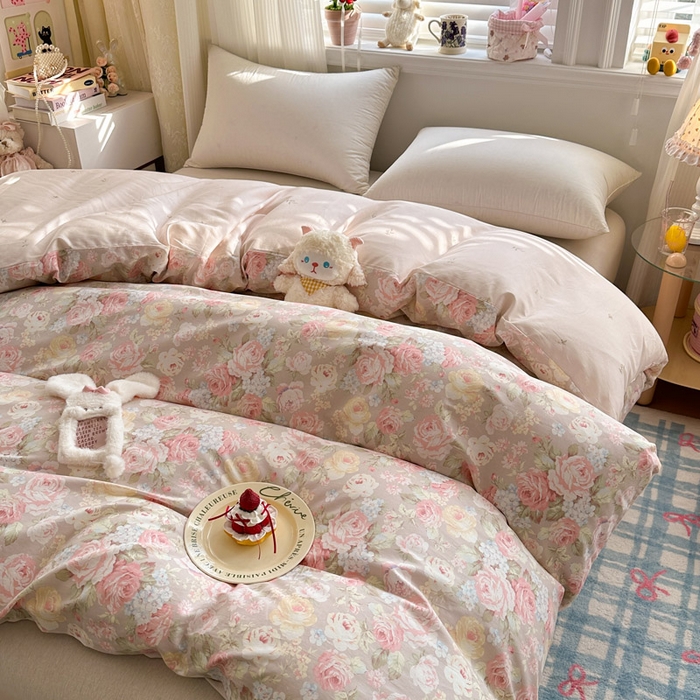 91家纺网 家纺一手货源 找家纺 绵庭家纺 2026新款12868全棉纯棉印花系列被套单件单品被套单被套-第一批 柔瓣梦