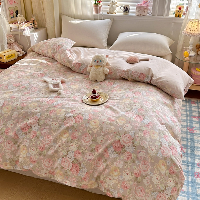 91家纺网 家纺一手货源 找家纺 绵庭家纺 2026新款12868全棉纯棉印花系列被套单件单品被套单被套-第一批 柔瓣梦