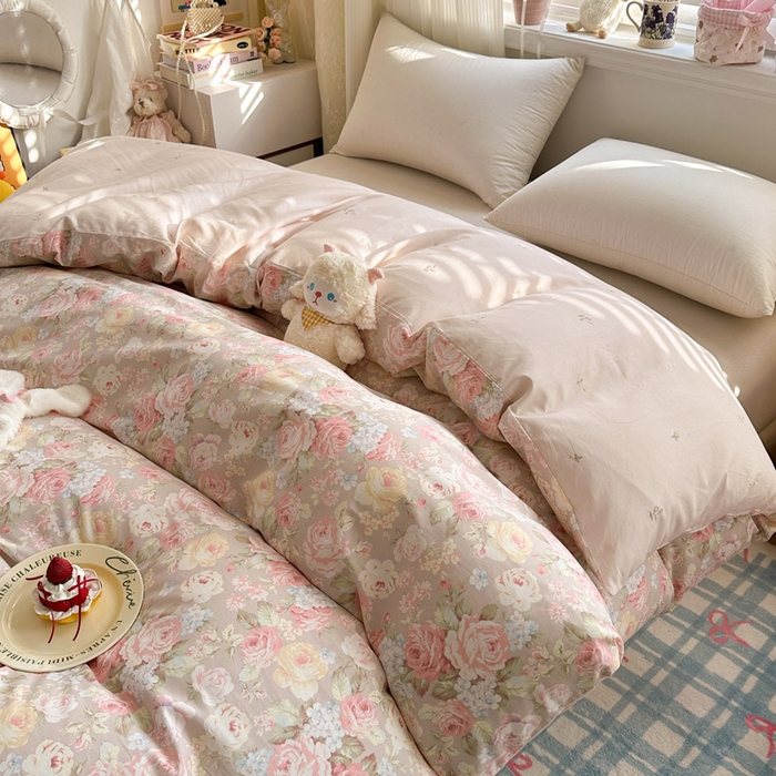 91家纺网 家纺一手货源 找家纺 绵庭家纺 2026新款12868全棉纯棉印花系列被套单件单品被套单被套-第一批 柔瓣梦