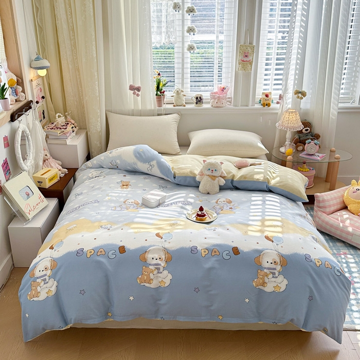 绵庭家纺 2026新款12868全棉纯棉印花系列被套单件单品被套单被套-第一批 汪汪宇航记