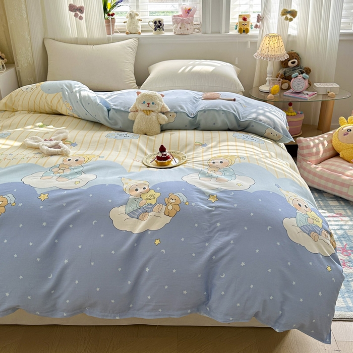 91家纺网 家纺一手货源 找家纺 绵庭家纺 2026新款12868全棉纯棉印花系列被套单件单品被套单被套-第一批 星语星愿