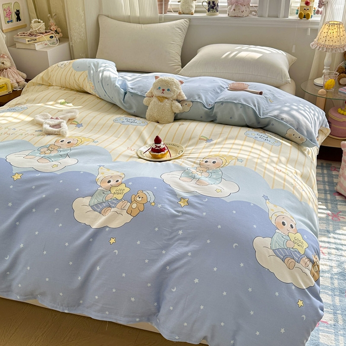 91家纺网 家纺一手货源 找家纺 绵庭家纺 2026新款12868全棉纯棉印花系列被套单件单品被套单被套-第一批 星语星愿