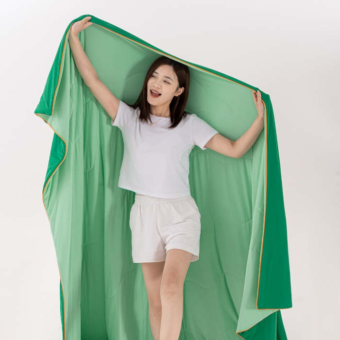 91家纺网 家纺一手货源 找家纺 迪梵家纺 2026新款锦氨凉感黑科技（160克面料）凉感丝夏被冰淇淋夏凉被空调被-风格三 西瓜啵啵