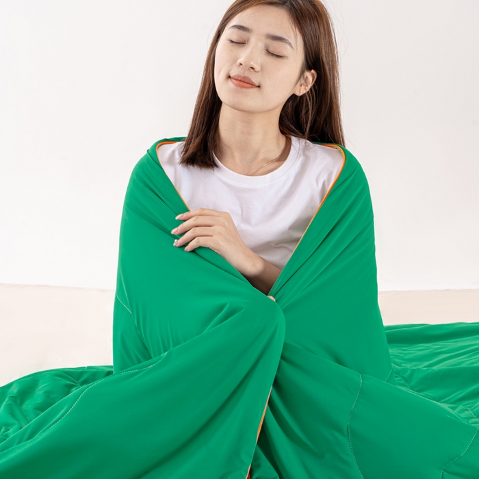 91家纺网 家纺一手货源 找家纺 迪梵家纺 2026新款锦氨凉感黑科技（160克面料）凉感丝夏被冰淇淋夏凉被空调被-风格三 西瓜啵啵