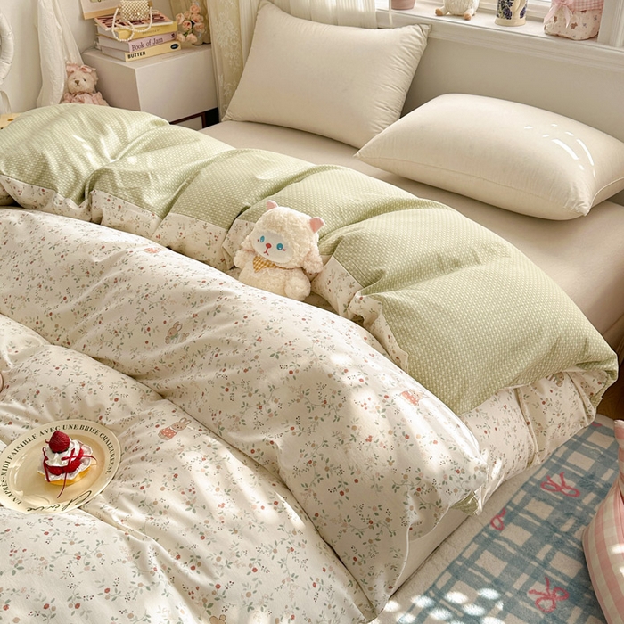 91家纺网 家纺一手货源 找家纺 绵庭家纺 2026新款12868全棉纯棉印花系列被套单件单品被套单被套-第一批 月兔花园