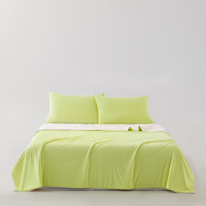 91家纺网 家纺一手货源 找家纺 迪梵家纺 2026新款锦氨凉感黑科技（160克面料）凉感丝夏被冰淇淋夏凉被空调被-风格三 明青玉