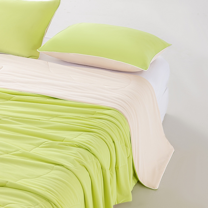 91家纺网 家纺一手货源 找家纺 迪梵家纺 2026新款锦氨凉感黑科技（160克面料）凉感丝夏被冰淇淋夏凉被空调被-风格三 明青玉