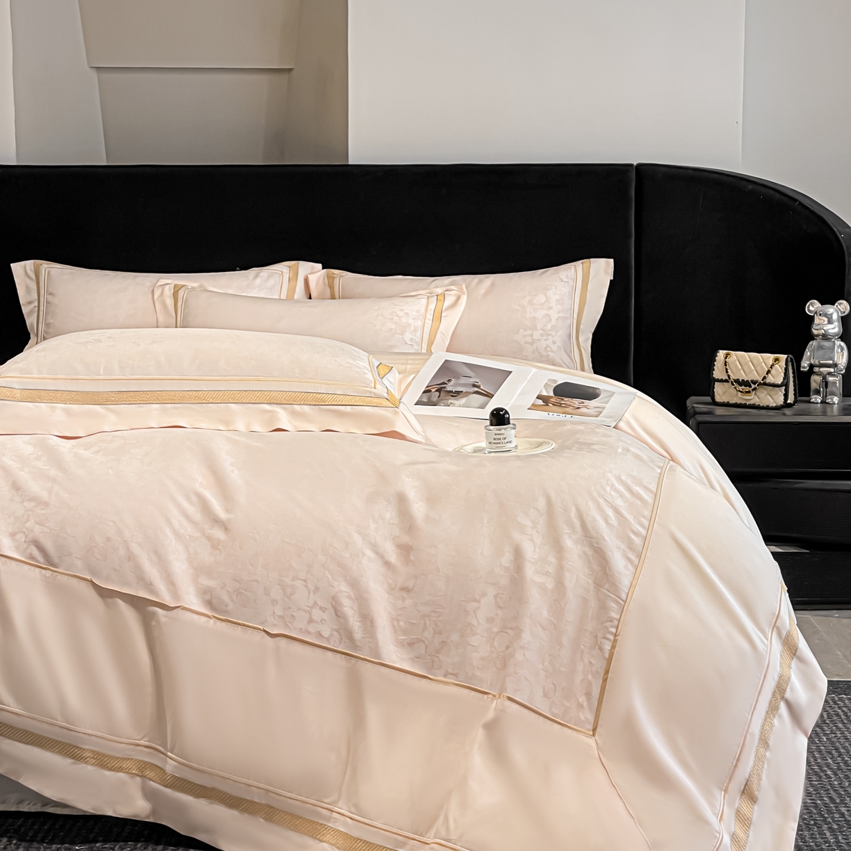 91家纺网 家纺一手货源 找家纺 （总）博纳家纺 2026新款天丝棉色织提花四件套