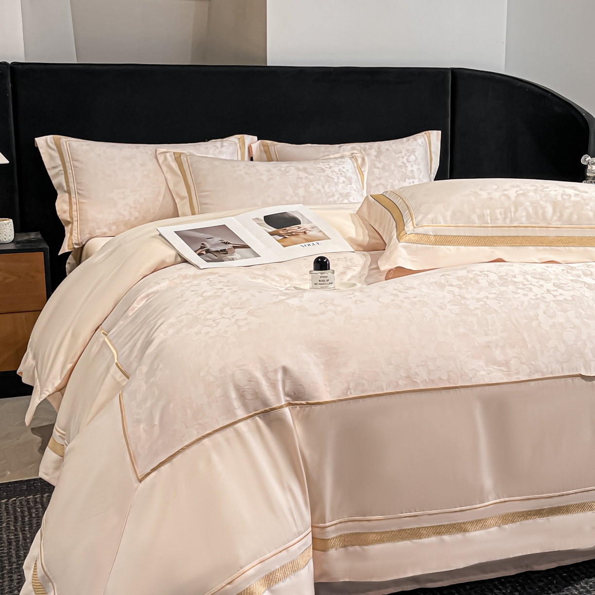 91家纺网 家纺一手货源 找家纺 （总）博纳家纺 2026新款天丝棉色织提花四件套