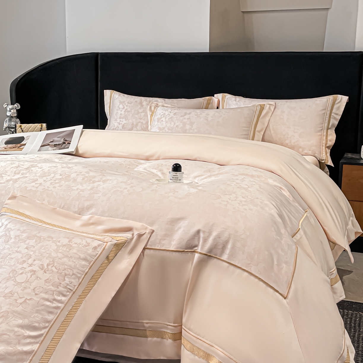 91家纺网 家纺一手货源 找家纺 （总）博纳家纺 2026新款天丝棉色织提花四件套