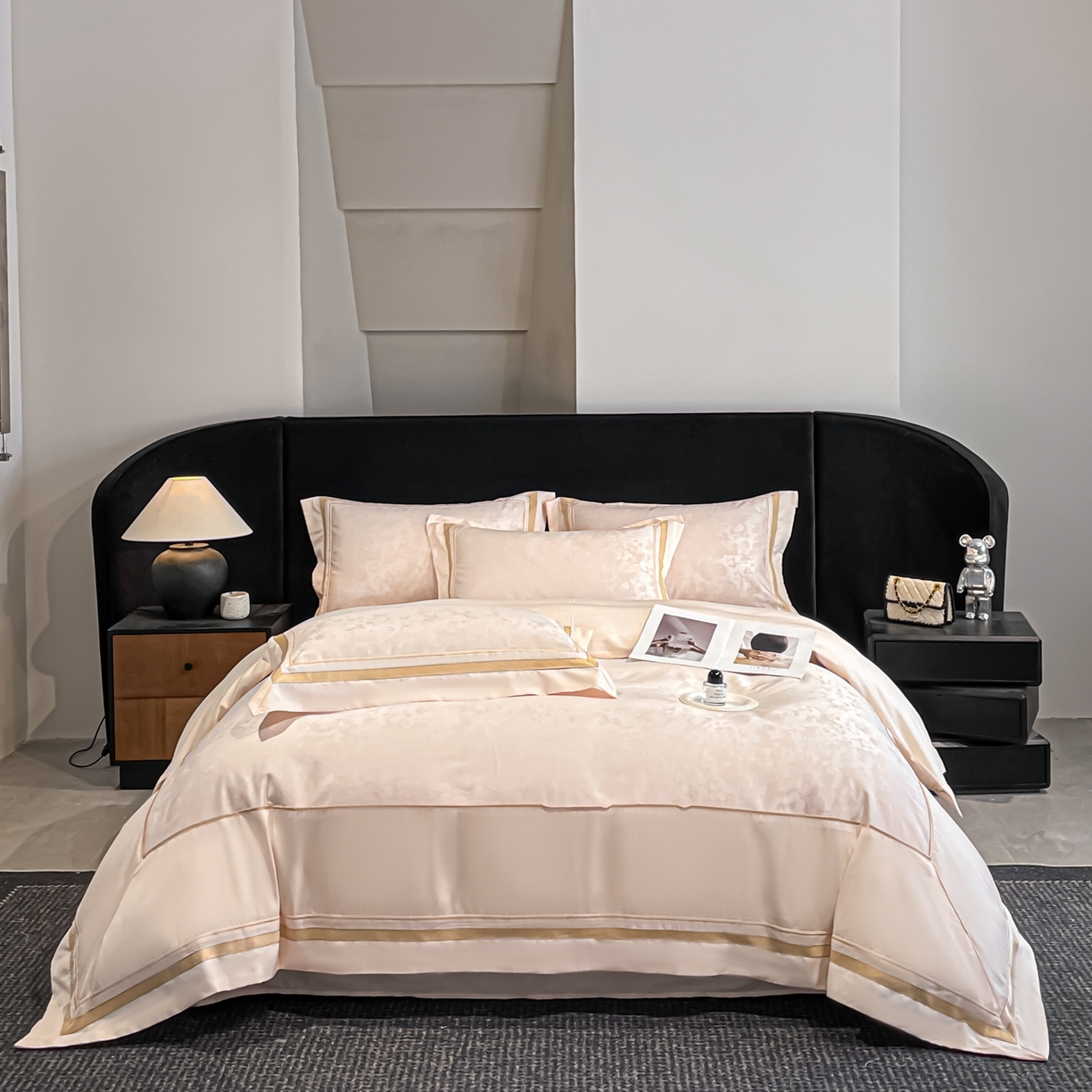 91家纺网 家纺一手货源 找家纺 （总）博纳家纺 2026新款天丝棉色织提花四件套