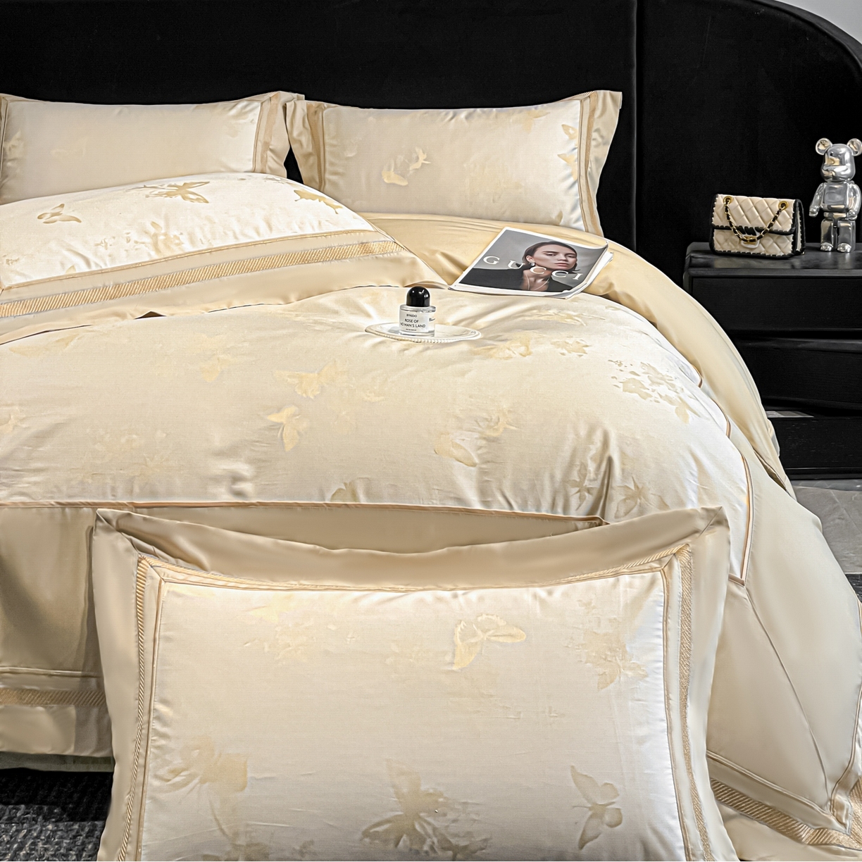 91家纺网 家纺一手货源 找家纺 （总）博纳家纺 2026新款天丝棉色织提花四件套