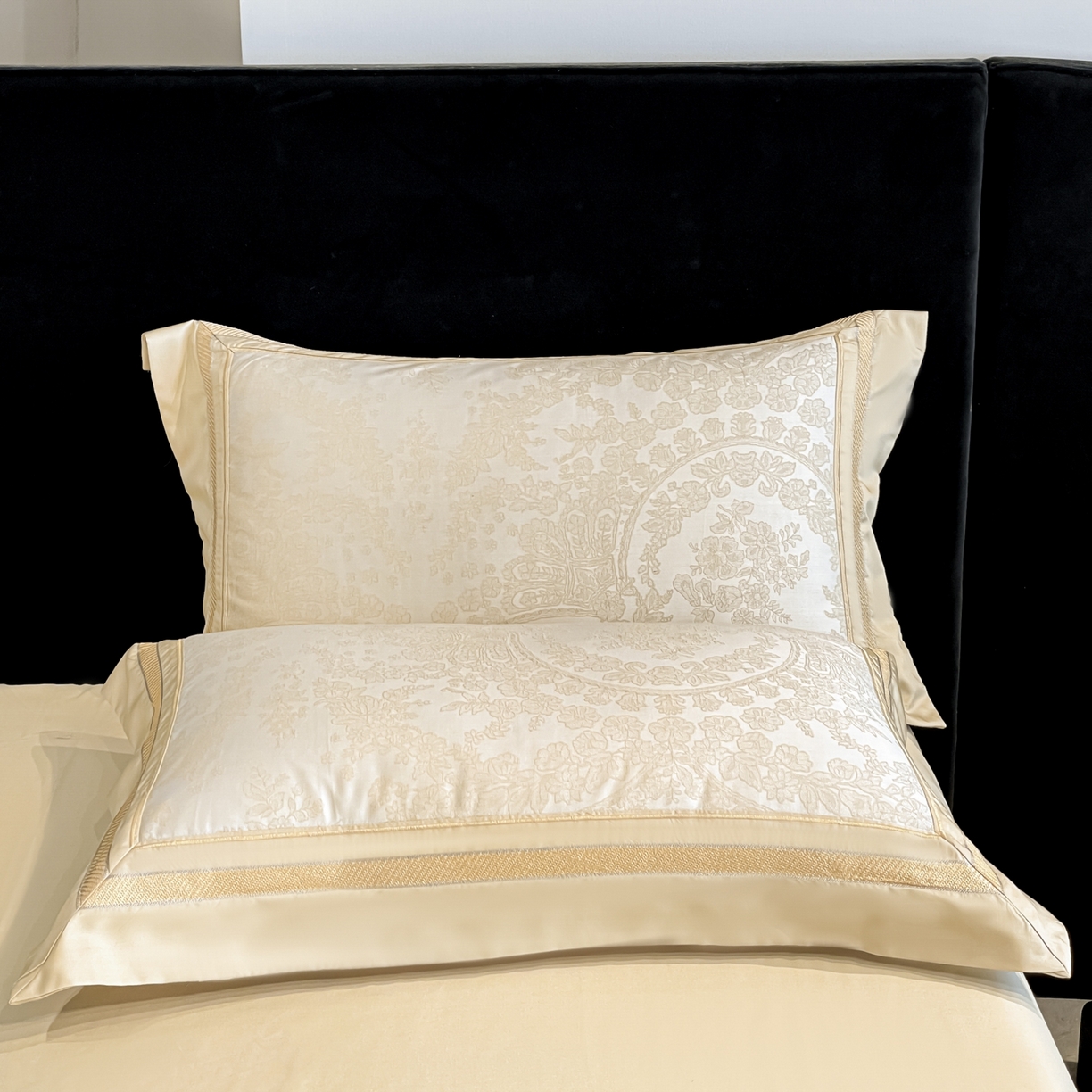 91家纺网 家纺一手货源 找家纺 博纳家纺 2026新款天丝棉色织提花四件套 德萨利