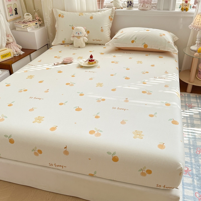 91家纺网 家纺一手货源 找家纺 绵庭家纺 2026新款12868全棉纯棉印花系列床笠单件单品床笠单床笠-第一批 欢乐碰碰熊