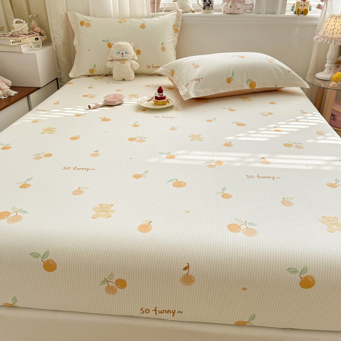 91家纺网 家纺一手货源 找家纺 绵庭家纺 2026新款12868全棉纯棉印花系列床笠单件单品床笠单床笠-第一批 欢乐碰碰熊