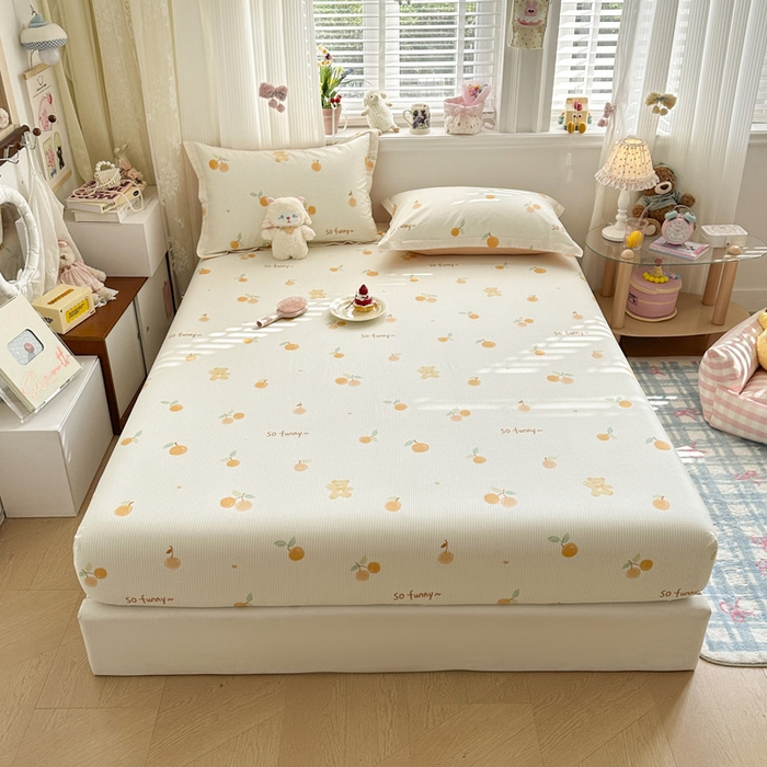 91家纺网 家纺一手货源 找家纺 绵庭家纺 2026新款12868全棉纯棉印花系列床笠单件单品床笠单床笠-第一批 欢乐碰碰熊