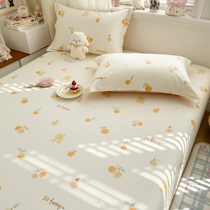 91家纺网 家纺一手货源 找家纺 绵庭家纺 2026新款12868全棉纯棉印花系列床笠单件单品床笠单床笠-第一批 欢乐碰碰熊